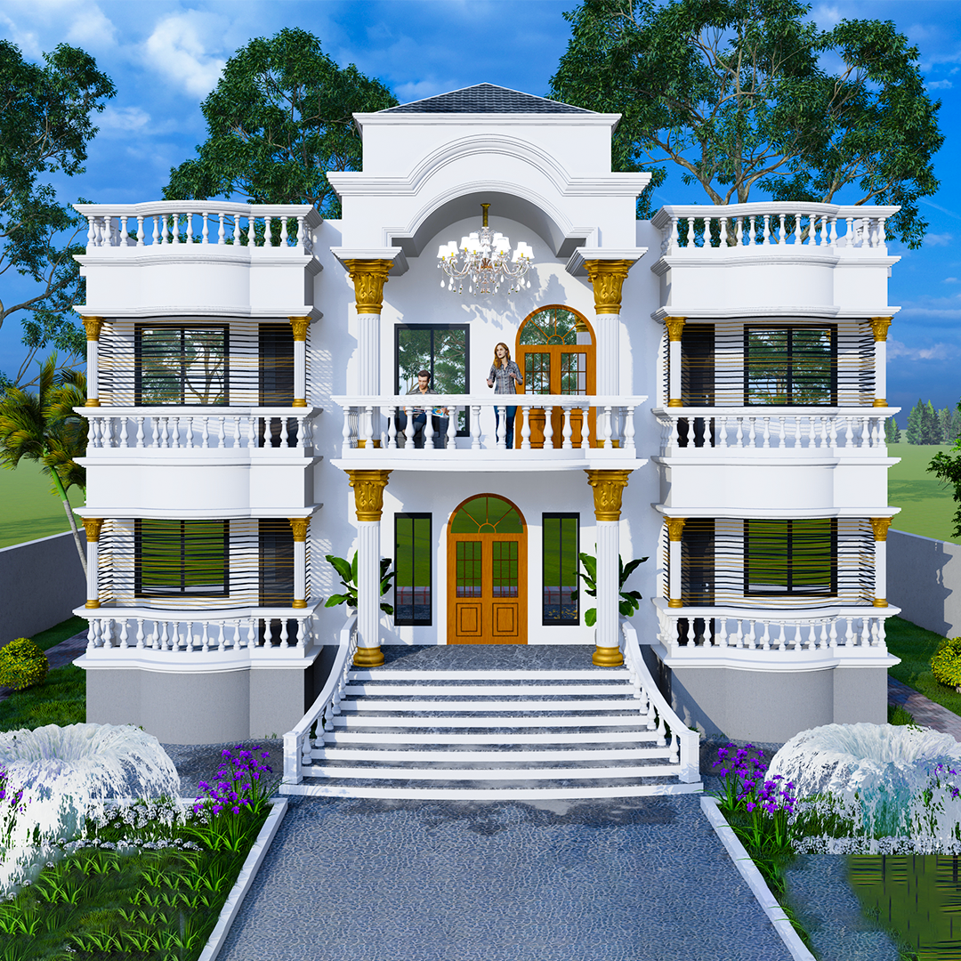 ২ তলা বাড়ি